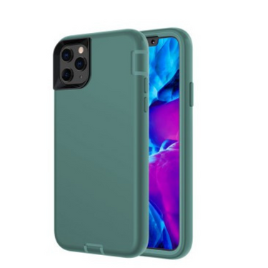 iPhone 12 Mini Compatible Case Cover With 3 in 1 Shockproof Silicone Armor - Teal